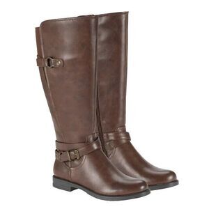 Baretraps Women's Carmella Riding Buckle Zip-Up Boots SIZE 7.5 & 10